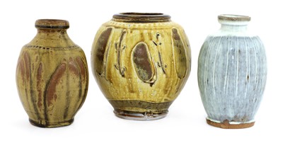 Lot 258 - Mike Dodd (b.1943), a stoneware bottle vase