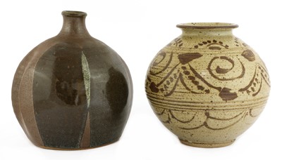 Lot 369 - Paul Barron (1917-1983), a stoneware bottle vase