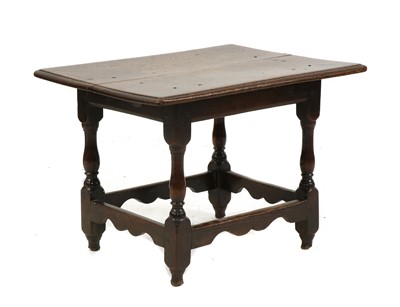 Lot 207 - A 17th century style oak low table