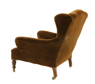 Lot 342 - A Victorian Howard style armchair