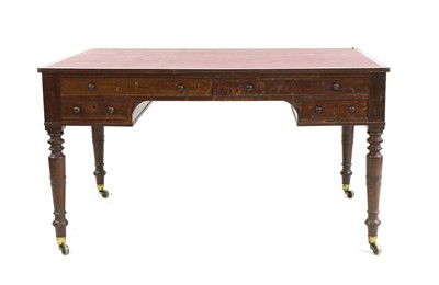 Lot 297 - A regency mahogany partners desk