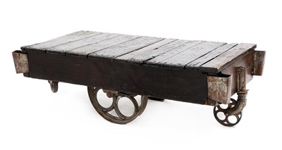 Lot 662 - An industrial low coffee table