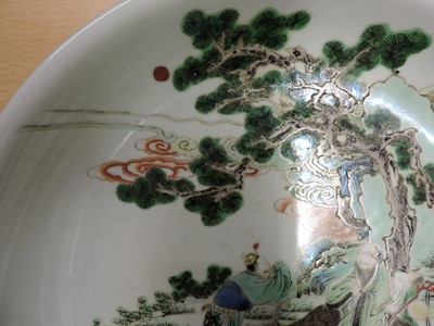 Lot 51 - A Chinese famille verte plate