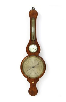 Lot 487 - A 19th century wheel barometer