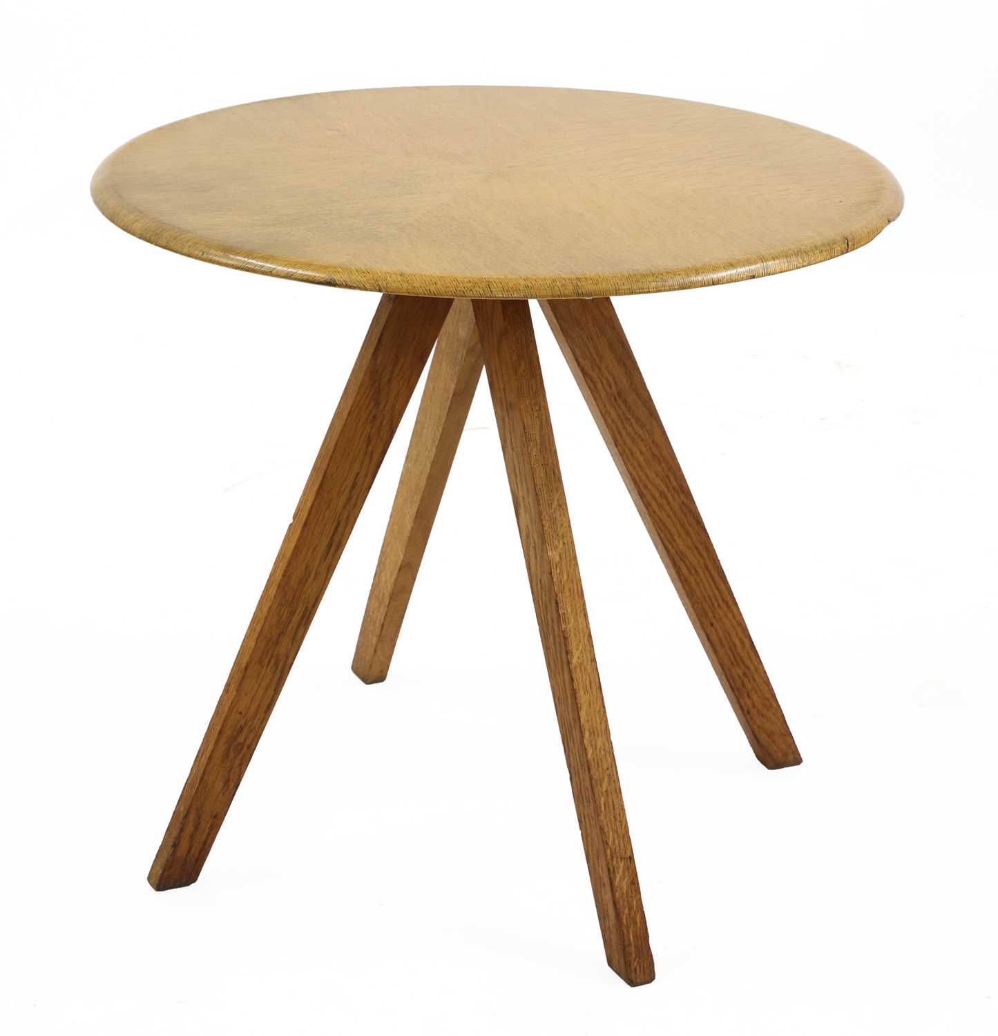 Lot 201 - An oak side table