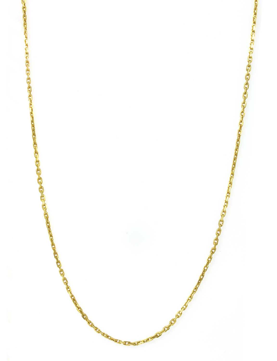 Lot 1156 - A 22ct gold filed trace link chain