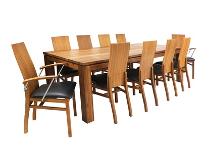 Lot 789 - A Danish contemporary Naver Collection cherrywood dining table