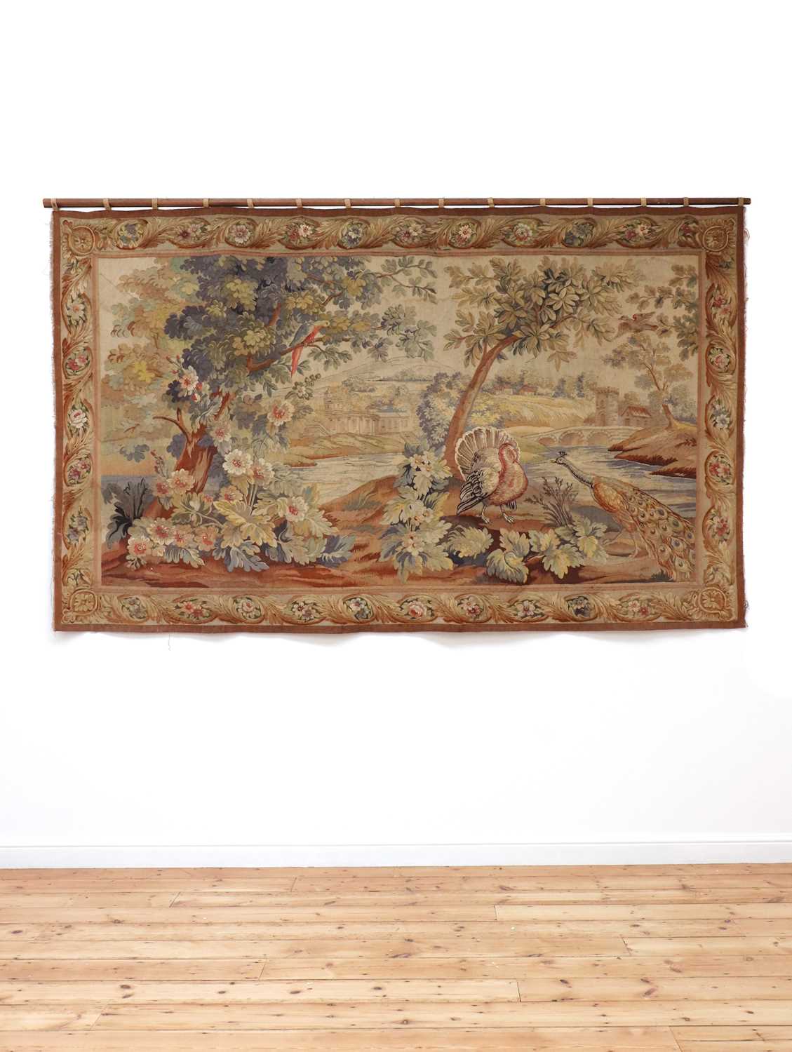 Lot 421 - A French Aubusson tapestry