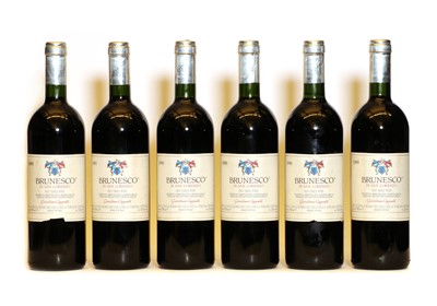Lot 287 - Brunesco di San Lorenzo, Giovanni Cappelli, Toscana, 1990, six bottles