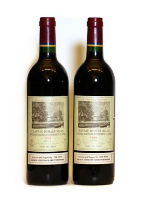 Lot 222 - Chateau Duhart Milon, 4eme Cru Classe, Pauillac, 1996, two bottles