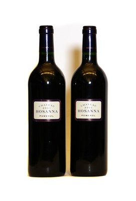 Lot 223 - Chateau Hosanna, Pomerol, 2001, two bottles
