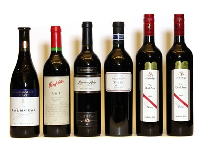 Lot 278 - Assorted Australian: Penfolds, RWT, Shiraz, Barossa Valley, 2000, one bottle and five various others