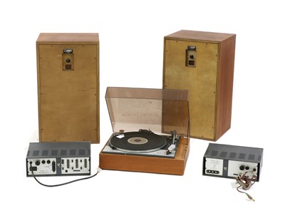 Lot 265 - A stereo system by Leak, Goldring Lenco and Wharfedale