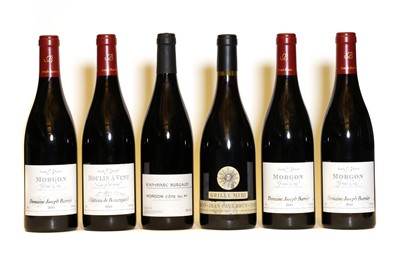 Lot 267 - Assorted Beaujolais: Morgon, Grand Cras, Joseph Burrier, 2010, two bottles and four various others