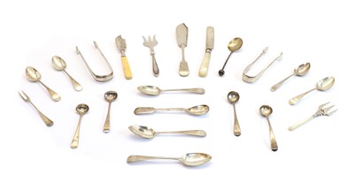 Lot 47 - A collection of silver flatware