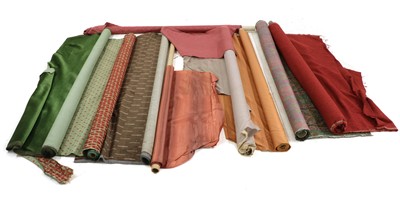 Lot 309 - Nine partial rolls of good furnishing fabric