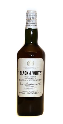 Lot 412 - Black & White, Choice Old Scotch Whisky, Buchanans, 1960s spring cap bottling, one bottle