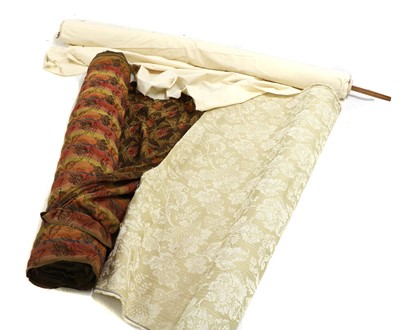 Lot 316 - Three partial rolls of furnishing fabric