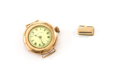 Lot 1511 - A 9ct gold Dreadnought mechanical watch