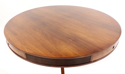 Lot 743 - A rosewood circular centre table or dining table