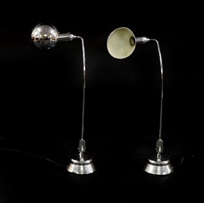 Lot 705 - A pair of 'Jumo 600' chrome desk lamps