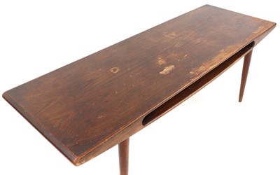 Lot 602 - A Danish teak 'Smile' coffee table