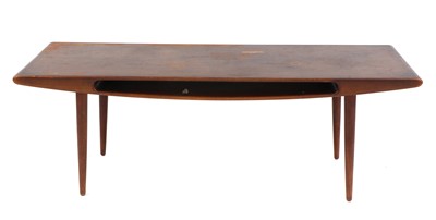 Lot 602 - A Danish teak 'Smile' coffee table