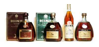 Lot 424 - Hine, Fine Champagne VSOP Cognac, 1970s bottling, 40% vol, 100cl, two bottles and two others