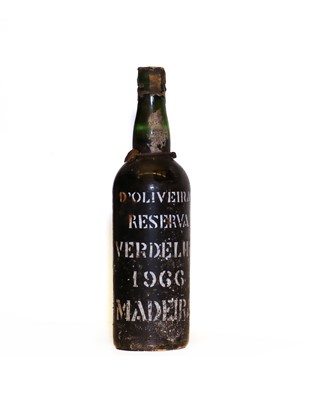 Lot 351 - D’Oliveiras, Verdelho Madeira, 1966, one bottle