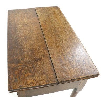 Lot 292 - A George III oak side table