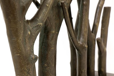 Lot 686 - A patinated bronze sculpture