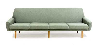 Lot 628 - A Danish four-seater sofa