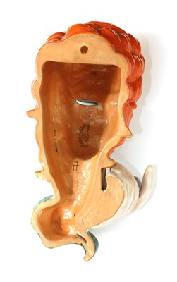 Lot 239 - A Goldscheider pottery wall mask