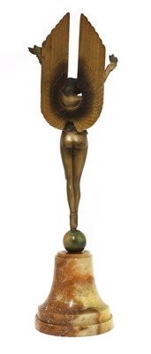 Lot 218 - An Art Deco cold-painted spelter figure of a lady