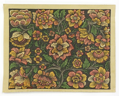 Lot 143 - A set of four Arts and Crafts endpapers