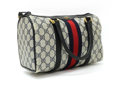 Lot 535 - A Gucci coated canvas 'Accessory Collection' Boston bag