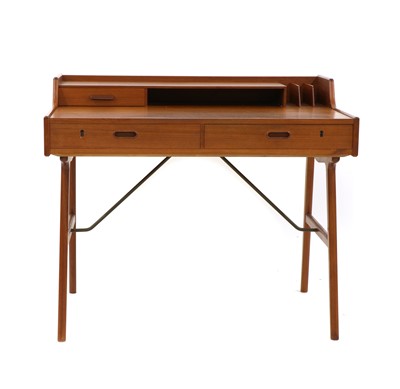 Lot 624 - A Danish teak 'Model 56' desk