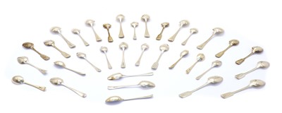 Lot 37 - A large quantity of Georgian and later silver flatware