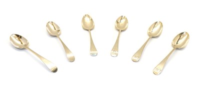 Lot 30 - Six various Georgian silver table spoons