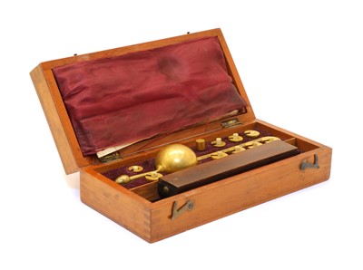 Lot 113 - A cased 'Sikes' Hydrometer