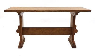 Lot 148 - A Cotswold School oak refectory table