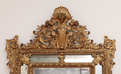 Lot 291 - A large Dutch-style gilt-framed wall mirror