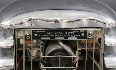 Lot 250 - A chrome plated 'HMV Room Heater'