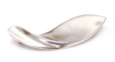 Lot 265 - A sterling silver brooch, by Georg Jensen