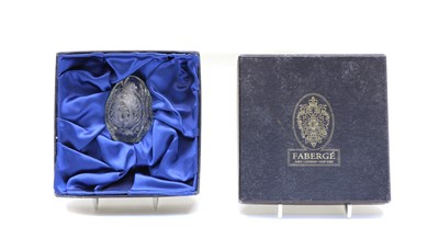 Lot 173 - A Faberge cut glass paperweight