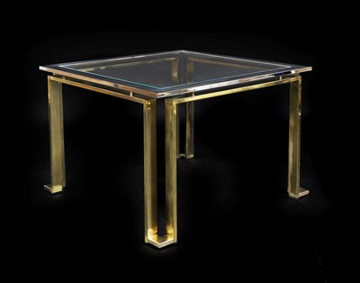 Lot 748 - An Italian chrome coffee table