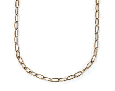 Lot 1137 - A gold trace link chain