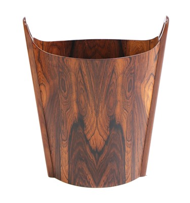 Lot 638 - A Norwegian 'Oval' rosewood wastepaper basket