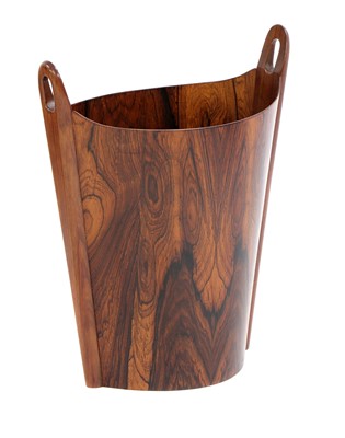 Lot 638 - A Norwegian 'Oval' rosewood wastepaper basket