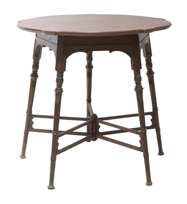 Lot 57 - An oak centre table